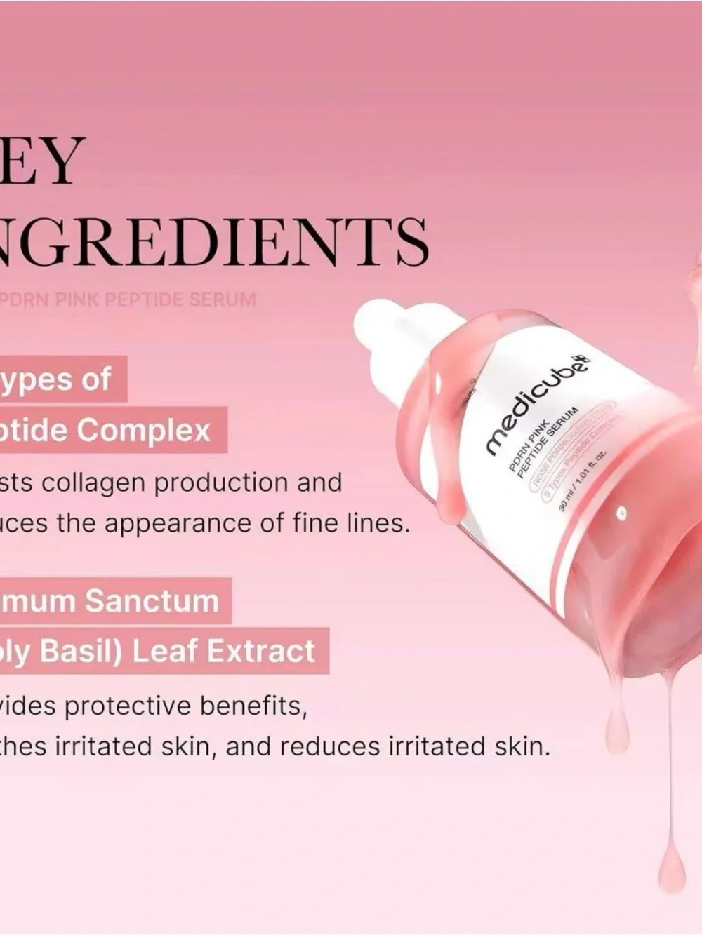 2 Pcs Medicube PDRN Pink Peptide Serum - Pink